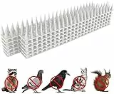 MacroHu 3.6 Metros Repelente de Pájaros de Plástico Espantapájaros Control de Aves Jardin Ahuyentador Palomas Anti Palomas Protección de Aves Espanta Palomas Repelente Gatos Bird Control – Blanco