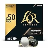 L'OR Espresso Cápsulas de Café Ristretto | Intensidad 11 | 50 Cápsulas Compatibles Nespresso (R)* - Amazon Exclusive