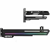 upHere Soporte para tarjetas gráficas RGB de 5 V, 3 pines, RGB LED, soporte para tarjeta de vídeo, soporte para GPU, placa base Sync-GS05ARGB