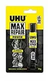 UHU Max Repair Power, Adhesivo Fuerte de Reparación Extrafuerte para 1001 Reparaciones, 20 g