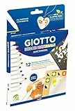 GIOTTO Decor Materials, Rotuladores Multisuperficie , Punta Media, Punta 4 mm., Estuche sin plástico, Colores Surtidos, 12 uds.
