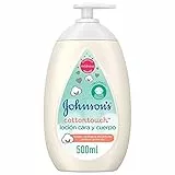 Johnson's Baby CottonTouch Face & Body Lotion, crema hidratante corporal y facial con algodón, crema para bebés recién nacidos, dermatológicamente probada, 1 x 500 ml