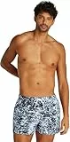 Calvin Klein Bañador Hombre Short Drawstring-Print con Cintura Ajustable, Multicolor (Glitched Marble AOP Blue), L