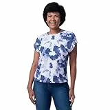 Lee Camiseta Suave de Manga Corta, Corbata Azul, M para Mujer