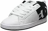 DC Shoes Court Graffik - Zapatos de Piel Para Hombre Zapatillas para Hombre, White Black Black, 43 EU