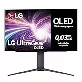LG 27GS95QE-B - Monitor Ultragear OLED, 27', (2560x1440), 16:9, 1200000:1, 0,03ms, 240 Hz, G-Sync, FreeSync Premium Pro, Curvatura Óptima, Relación de Aspecto Ideal, Tecnología MLA+, Negro