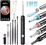 Limpiador Oidos, Limpiador de Oídos Cámara HD de 1080P y 6 Luces LED, 3,5mm WiFi Endoscopio de Oído, Resistente al Agua IP67, Limpieza de Oídos Compatible con iOS y Android