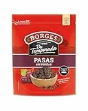 Borges - Pasas Sin Pepitas Borges De Temporada - Alto contenido en vitaminas A y B3, Potasio, Magnesio y Calcio - Sin Grasas Saturadas, Sin Azúcares Añadidos, Vegano - Paquete de 250 gramos.