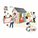 FEBER - Casual 6 Activities House, Casa con 6 Actividades de Juego, Accesorios Incluidos para los Juegos, Colores Resistentes a la Luz Solar, Montaje Fácil, A Partir de 3 años, Famosa (FEH23000)