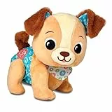 VTech-Baby Mascota de Peluche Cachorrito Pasitos, Juguete Educativo Bebés +9 Meses, Peluche Interactivo Que Anima a Gatear, Luces, Canciones, Sonidos y Texturas, Versión ESP