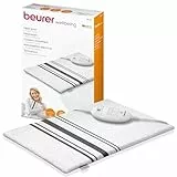Beurer HK 25 Almohadilla eléctrica, esterilla térmica con 3 niveles de temperatura, desconexión automática y sistema de seguridad, lavable a máquina, 40 x 30 cm