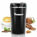 Molinillo de café eléctrico 300 W Capacidad 75 g Cuchillas de Acero Inoxidable Molinillo Multifunción Ideal para Café, Especias o Frutos Secos, Fácil de Usar y Limpiar para Casa o Viaje
