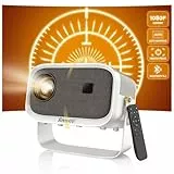 Proyector Portatil Rotación de 360° & 25000L 1080P HD 3 Segundos Enfoque Eléctrico WiFi6 BT5.2 Jimveo 2025 Upgraded Mini Proyector 4K Soporte Cine en Casa para HDMI/USB