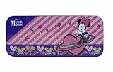 Markwins Minnie Cosmic Candy Lip & Face Tin, Estuche de Maquillaje de Minnie con 11 Paletas de Colores y Accesorios para los Labios y la Cara, Kit de Maquillaje Divertido, Accesorios de Colores