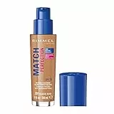 Rimmel London Match Perfection Foundation Base de Maquillaje Tono 201 Classic Beige, 30 ml