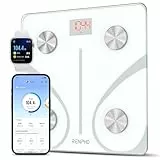 RENPHO Bascula de Baño Digital Grasa Corporal, Balanza Bluetooth Inteligente con App, Bascula Electrónica Analógica Monitore con Análisis Corporal, 13 Medicióne de Peso IMC Visceral e Muscular, Elis 1
