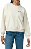 Wrangler Sudadera de Gran tamaño, Blanco Vintage, L para Mujer