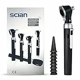 SCIAN Otoscopios - otoscopia Con luz led (Negro)