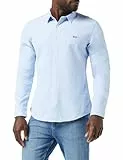 Levi's Long-Sleeve Battery Housemark Slim Camisa, Allure, L Hombre