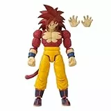 BANDAI Dragon Ball Daima Figura de Acción SS4 Goku Daima Dragon Stars de 17 cm, Inspirada en la Nueva Serie de TV Dragon Ball Daima (2024), Articulada y Multicolor (40737)