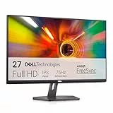 Dell S2721NX 27' Full HD (1920x1080) Monitor, 75Hz, IPS, 4ms, AMD FreeSync, Bisel Ultrafino, 2x HDMI, Negro