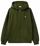 United Colors of Benetton Giacca C/CAPP M/L 342zu500p Sudadera con Capucha, Verde, XL para Hombre