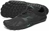 SAGUARO Hombre Mujer Barefoot Zapatillas de Trail Running Minimalistas Zapatillas de Deporte Fitness Zapatos Descalzos para Correr en Montaña Escarpines de Agua, Ink Black, 45 EU