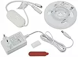 NITYAM SMART Juego de 2 tiras de LED de 1M conectada multicolor (RGB) + cambio de blanco (CCT) SMD5050, Wi-Fi + BLE, uso en interiores IP20, compatible con Amazon/Google/Siri