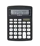 Lexibook, Calculadora de Oficina de 10 dígitos con conversor a Euros, Negra, EL226