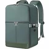 Ltemziiy Mochila de Viaje Cabina Avion 40 x 20 x 25 para Ryanair Equipaje de Mano Maletas de Cabina Bolsa de Viaje Hombre Mujer mochila informal para computadora portátil -Verde Claro