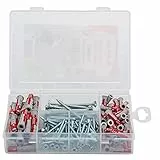 fischer - Maletin Profi-Box Duopower 6x30 y 8x40 con Tornillos (160 Unidades), Incluye Las Principales Medidas para Poder Realizar Fijaciones en casa o en tareas habituales