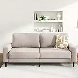 Zinus Colton Sofá 3 Plazas - Sofá 195 x 88 x 83 cm – Sofá de Diseño Contemporáneo – Mobiliario para Sala de Estar – Beige