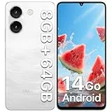 UMIDIGI G9A Smartphone, Android 14 Go, 6.75' HD+ 4G Movil, 8GB+64GB/1TB TF, Dual SIM/5000mAh/Face ID/GPS