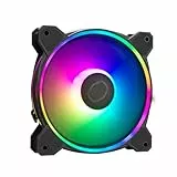 Cooler Master MasterFan MF120 Halo2 ARGB – Ventilador de Caja y Refrigerador, Doble Anillo Iluminación ARGB, Rodamiento Rifle, Aspas Air Balance con Sensor de Protección y Driver IC Actualizado, 120mm