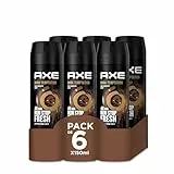 Axe Dark Temptation Desodorante - 150 ml - Pack de 6, El embalaje puede variar