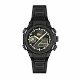 Lacoste Reloj de Cuarzo Multifuncional Analógico-Digital para Mujer Colección LC33 con Correa de Silicona Negra - 2001434