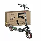ZWHEEL ZRINO SE | Patinete Eléctrico Adultos Homologado DGT - 600W-1200W MAX, 35km Autonomía, Ruedas 10' Tubeless - Doble Suspensión Hidráulica, Intermitentes, Frenos Disco, Pantalla, IP54