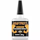 Superpegamento Líquido Extra Fuerte – KRAFTPROTZ 50 g XXL para Reparaciones Precisas – Transparente, Resistente al Agua y Calor – Pegamento Universal para Plástico, Madera, Metal, Vidrio y Bricolaje