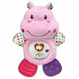 VTech-Baby HIPO mordedor Hipopótamo de peluche musical y sonajero que ayuda a calmar y aliviar a tu bebe con tiernas frases, canciones y melodías, Color Rosa (3480-502557), versión ESP