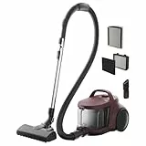 AEG Aspiradora de Trineo Sin Bolsa AL51C1DRF, 1000W, Filtro HEPA, 78dB, Capacidad 2 L, Radio de Acción 9m, Ideal Suelos Duros y Alfombras, Rojo