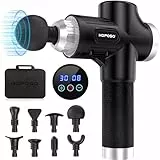 Pistola de Masaje Muscular, Eléctrica Masajeador Masajeadora Músculos de Tejido Profundo Hasta 4800 RPM 30 Velocidades 8 Cabezales Carga Tipo C Massage Gun