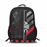 CyP Brands- Athletic Club, Mochila, Adaptable a carro, Material Escolar, Fútbol, Color Negro, Producto Oficial