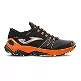 Joma Hombre Zapatillas para Carreras de montaña, Negro Naranja Flúor, 41 EU