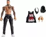 Mattel WWE Elite Series114 Jimmy Uso Figura de acción y accesorios, figura de acción coleccionable de 15,24cm con 25puntos de articulación y manos intercambiables, JCH94