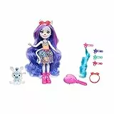 Enchantimals Glam Party Zemirah Zebra y Grainy Muñeca con Mascota Cebra y Accesorios para peinar, Juguete +4 años (Mattel HNV28)