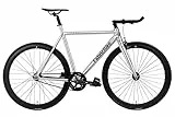 FabricBike Light - Bicicleta Fixed, Fixie, Single Speed, Cuadro y Horquilla Aluminio, Ruedas 28', 4 Colores, 3 Tallas, 9.45 kg Aprox. (Light Polished, L-58cm)