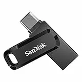 SanDisk Ultra Dual Drive Go USB Type-C, Memoria Flash 256 GB (con conectores USB Type-C y Type-A reversibles, para Android móviles, Tabletas, Macs y Ordenadores, hasta 400 MB/s) Negro
