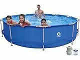 Jilong Avenli - Piscina Redonda con Estructura Sirocco Azul, Azul