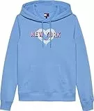 Tommy Jeans Sudadera Mujer TJ X NYC con Capucha, Multicolor (Sugarplum Blue), L
