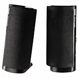 Hama Altavoces para Ordenador con conexión Audio Jack 3.5 mm, Altavoces con conexión USB, Rango frecuencia 140-20000 Hz, Altavoz para PC, Color Negro